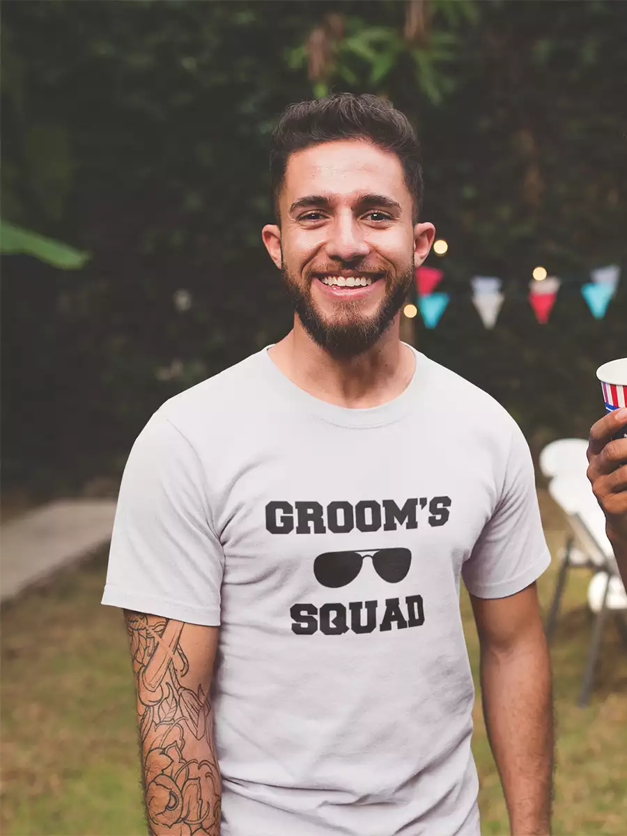 GROOM’S SQUAD Printed T-Shirt for Men