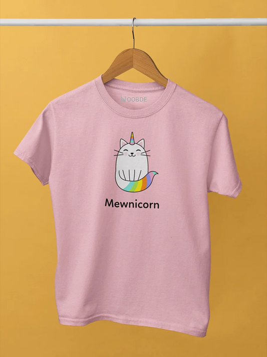 mewnicorn pink t shirt for women