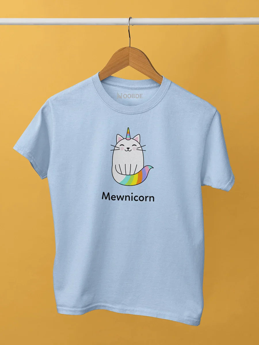 sea blue mewnicorn t shirt