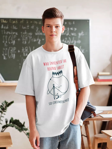 sir circumference white t shirt