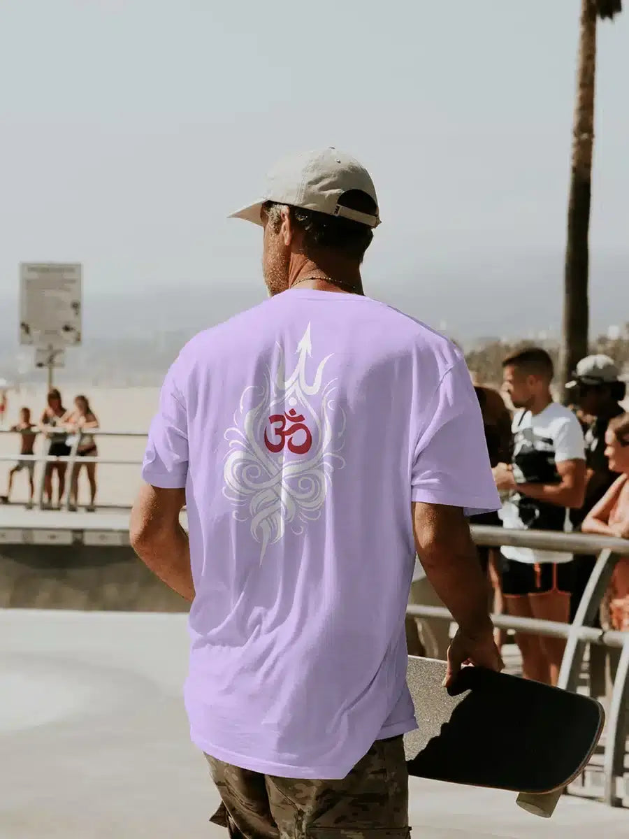 TIME back print t shirt for men