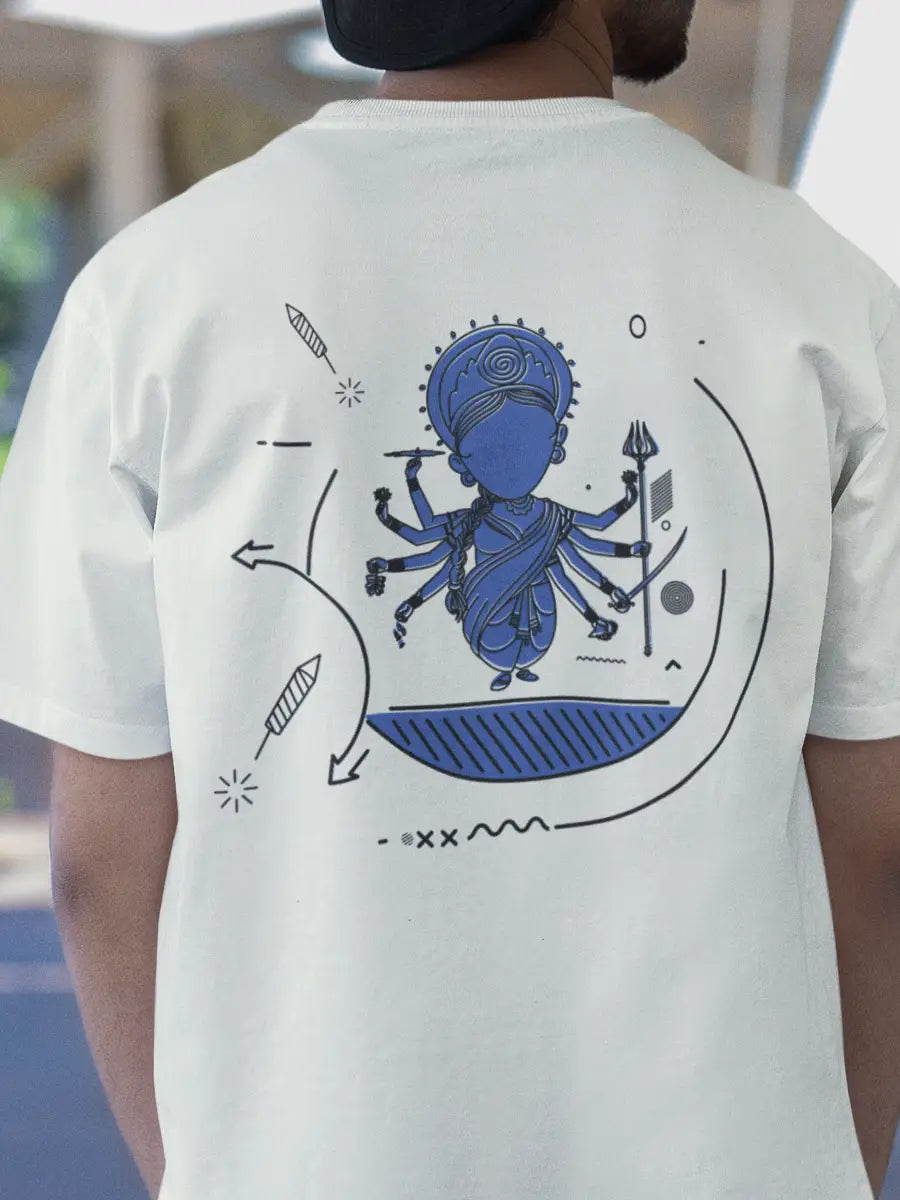 Goddess White Oversized Unisex T-Shirt