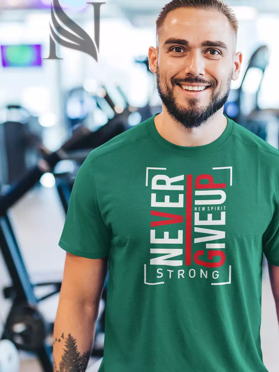 Never Give Up T-Shirt for Men