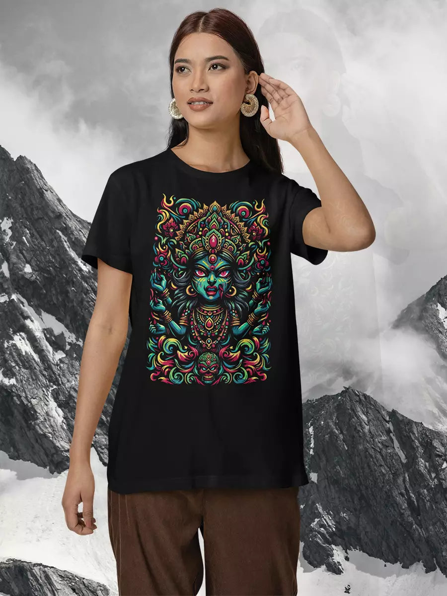 Kali Mata- Black Oversized Unisex T-Shirt