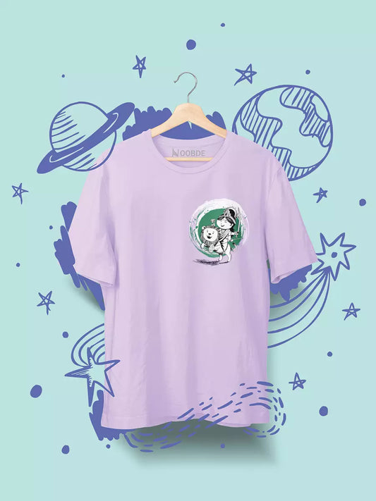 Subh Navratri Lavender Oversized Unisex T-Shirt