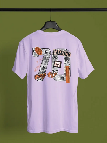 70 back Printed oversized shirt