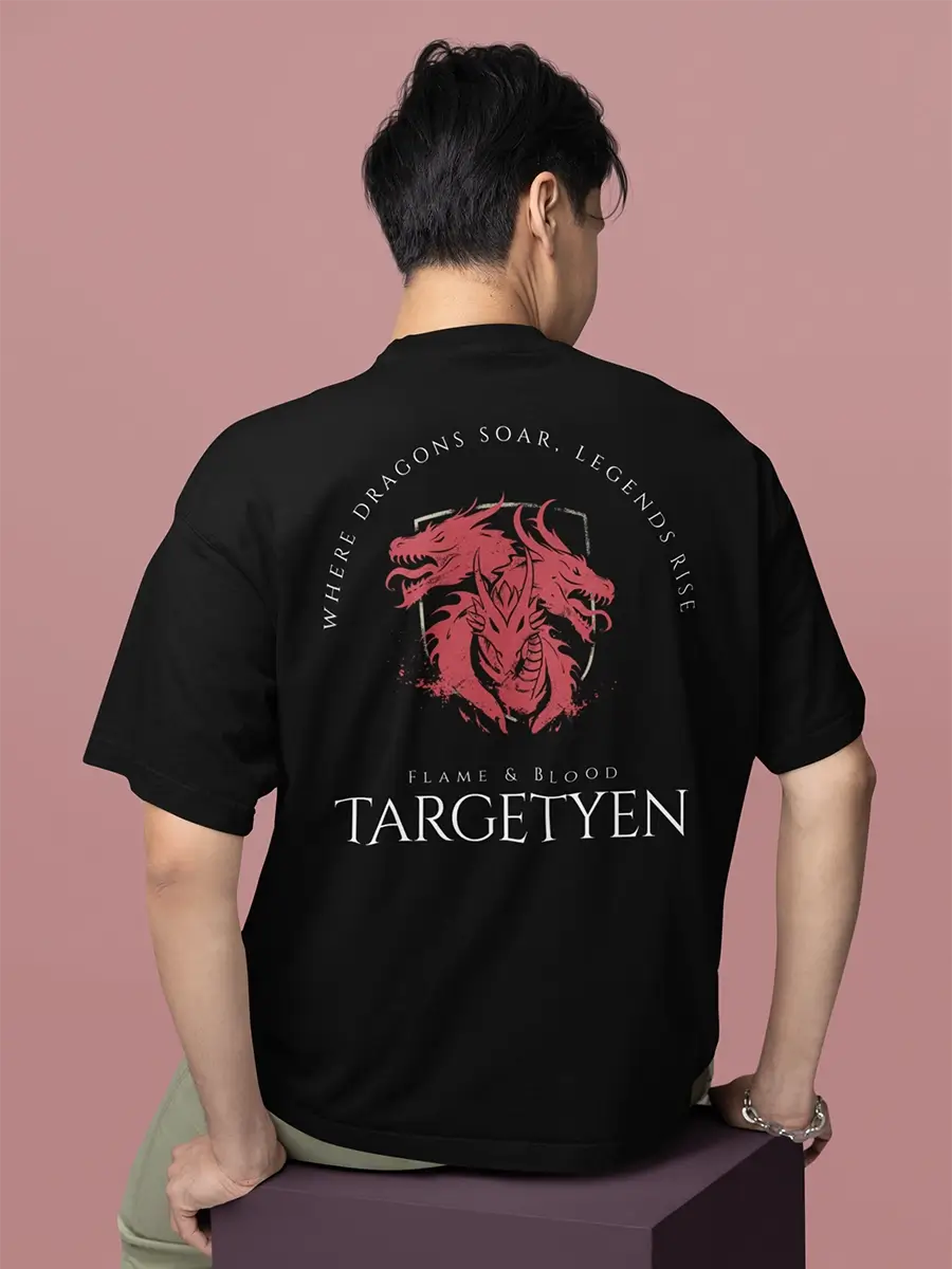 red targetyen t shirt for men