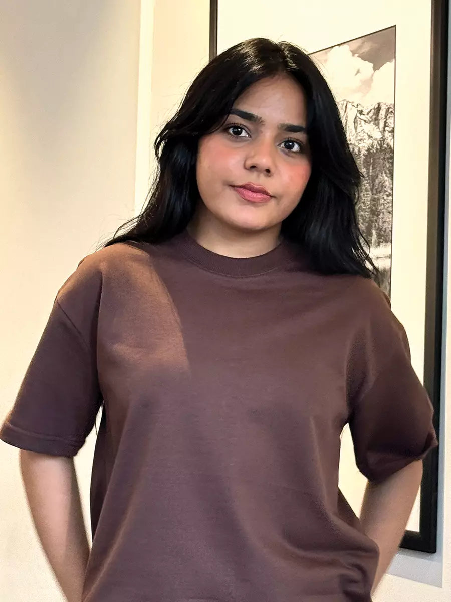 Coffee Plain Oversized T-Shirt