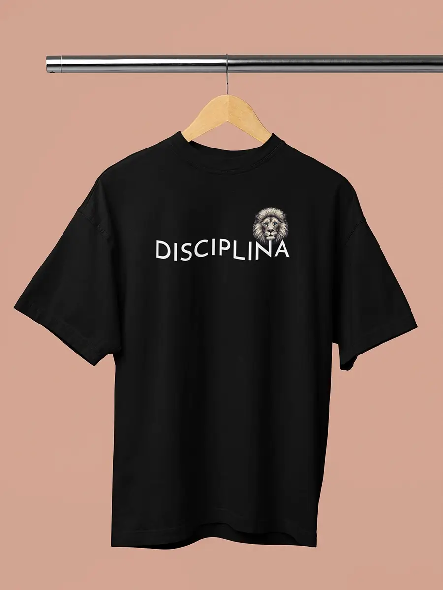 Discipline black oversized t-shirt