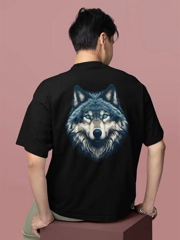Black wolf T-Shirt for men