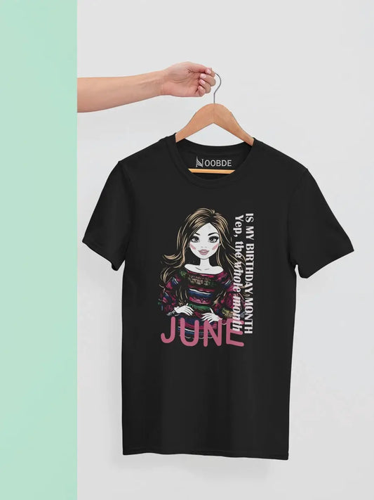 Black June birthday t shirt