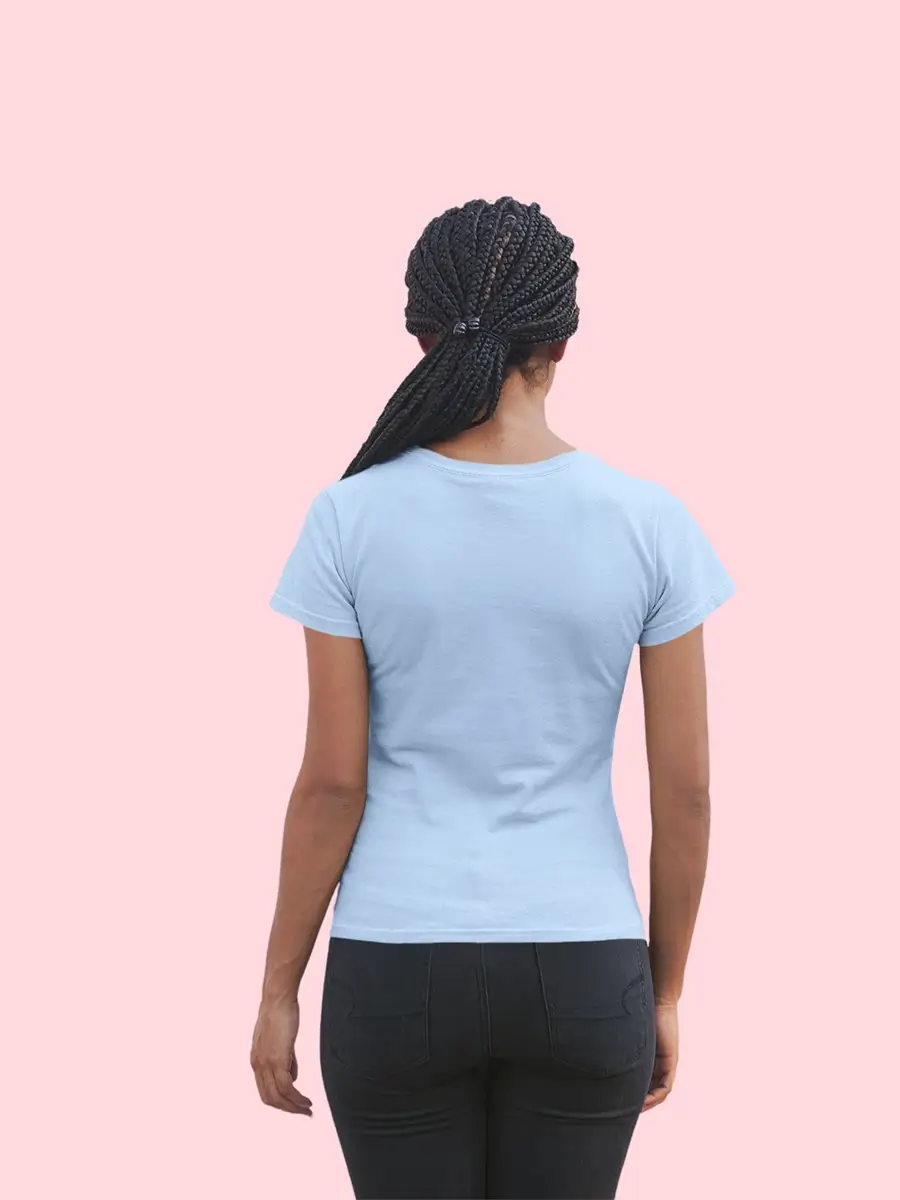 sea blue t shirt for women