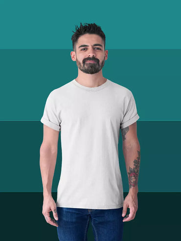 Plain White  round neck T-Shirts
