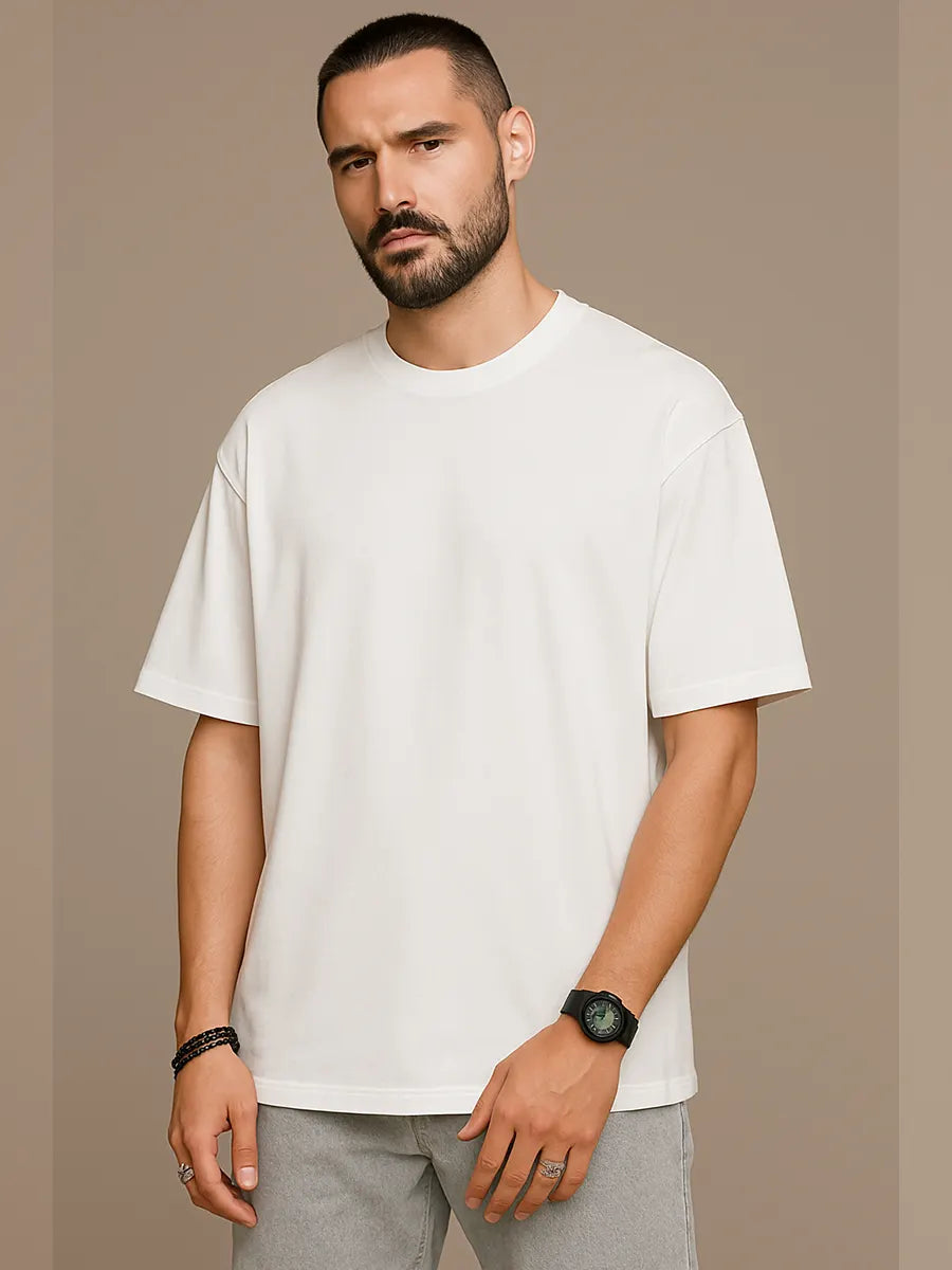 Plain White Oversize T-Shirts for Men