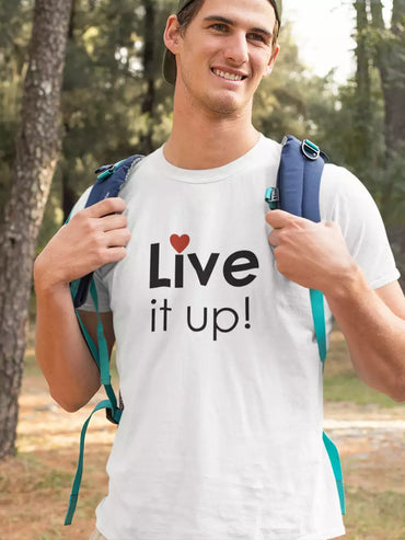 motivational white t shirt for men