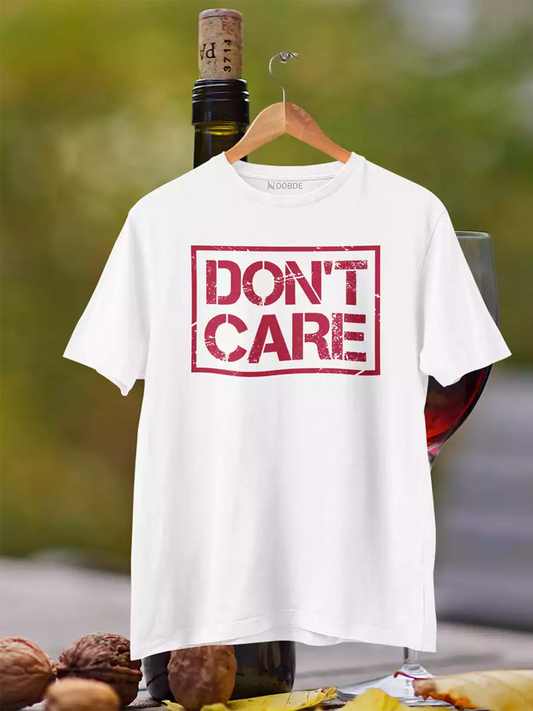 DON'T CARE Printed T-Shirt for Men