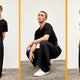 black pant matching t shirt 