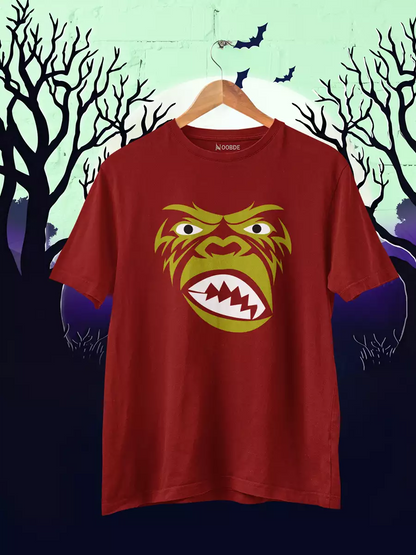 Monkey Head Printed T-Shirt for Men