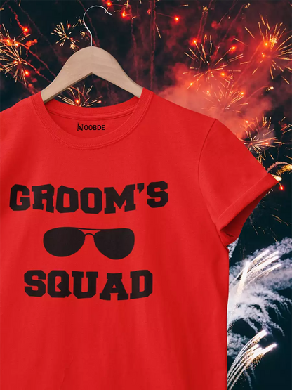 GROOM’S SQUAD Printed T-Shirt for Men
