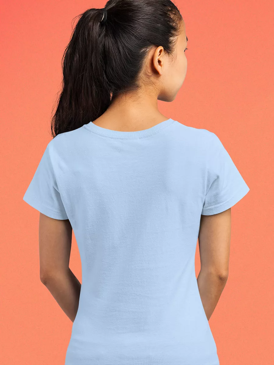 ladies sea blue t shirt online 