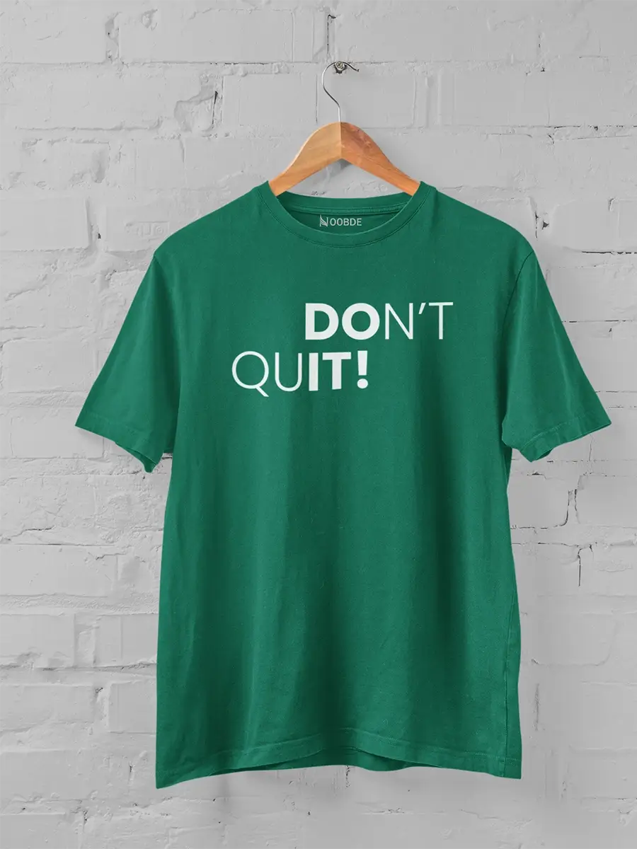 green motivational T-Shirt for Men