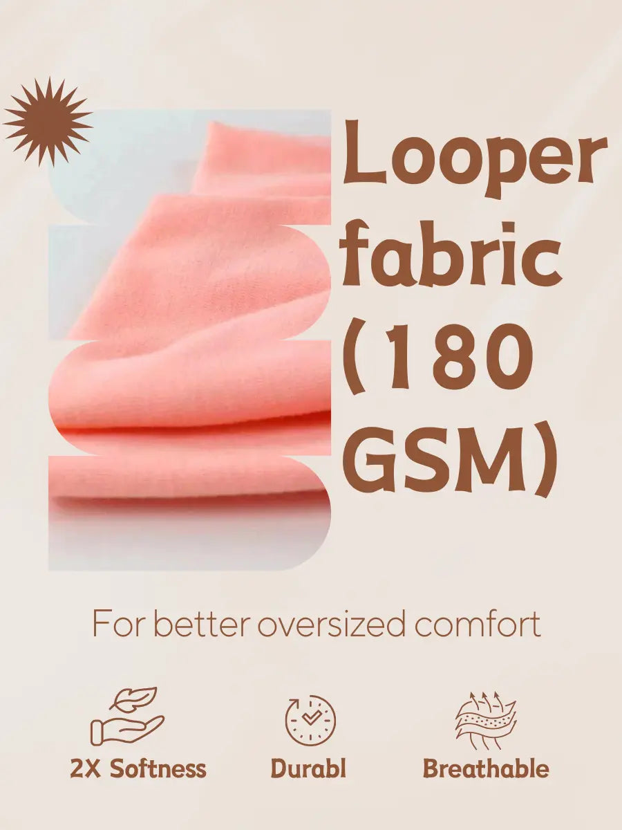 looper fabric 180 gsm t shirt 