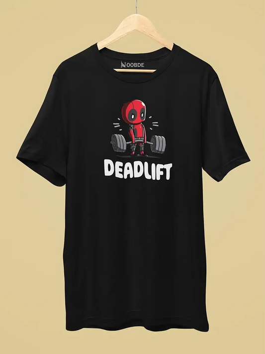 Deadlift Black Oversized T-Shirt for men 