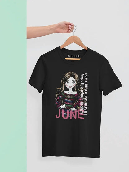 Black June birthday t shirt 